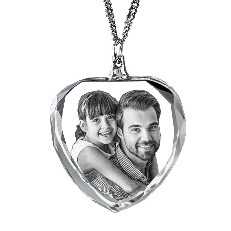 Eternal Bond™ – 3D Laser Engraved Pet Crystal Pendant