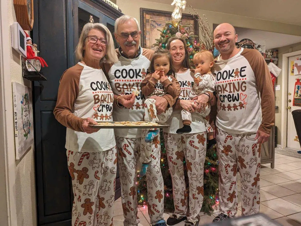 Cotton Mother Kids Family Matching Christmas Pajama Sets Letter Print Parent-child Brother Sister Look Sleepwear Couple Pyjamas