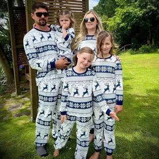 Cotton Mother Kids Family Matching Christmas Pajama Sets Letter Print Parent-child Brother Sister Look Sleepwear Couple Pyjamas