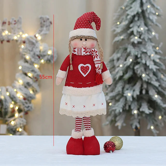 ✨ 60cm Santa Claus Plush Doll — Christmas Home Decoration & Tree Ornament