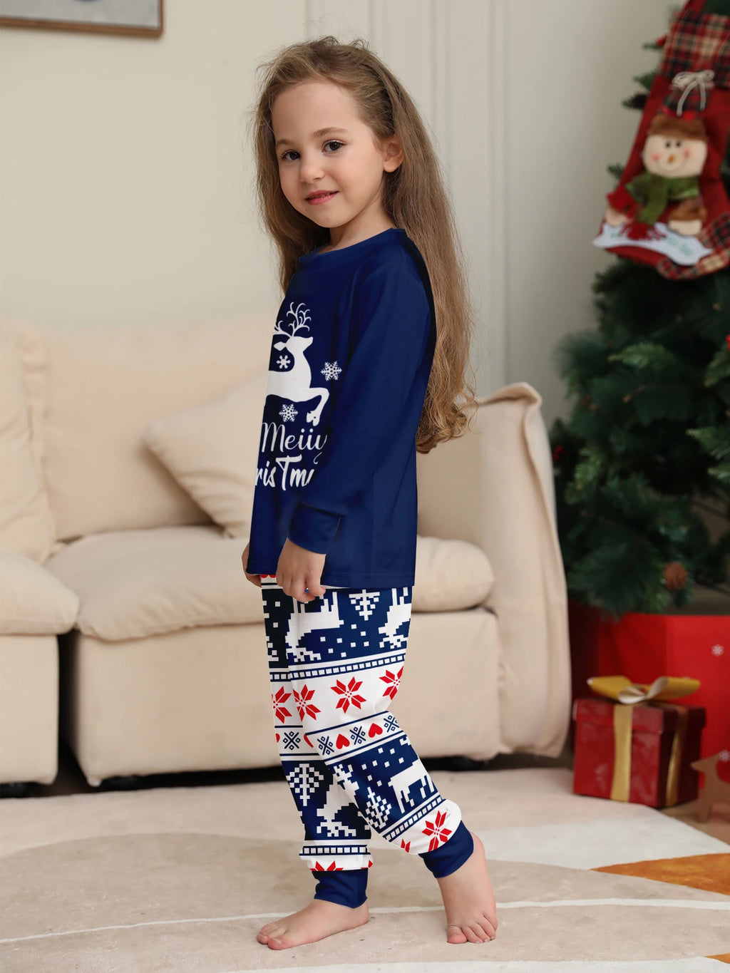 Christmas Parent - Child Pjs - Adorable Snowman, Santa & Plaid Patterns, Perfect for Family
