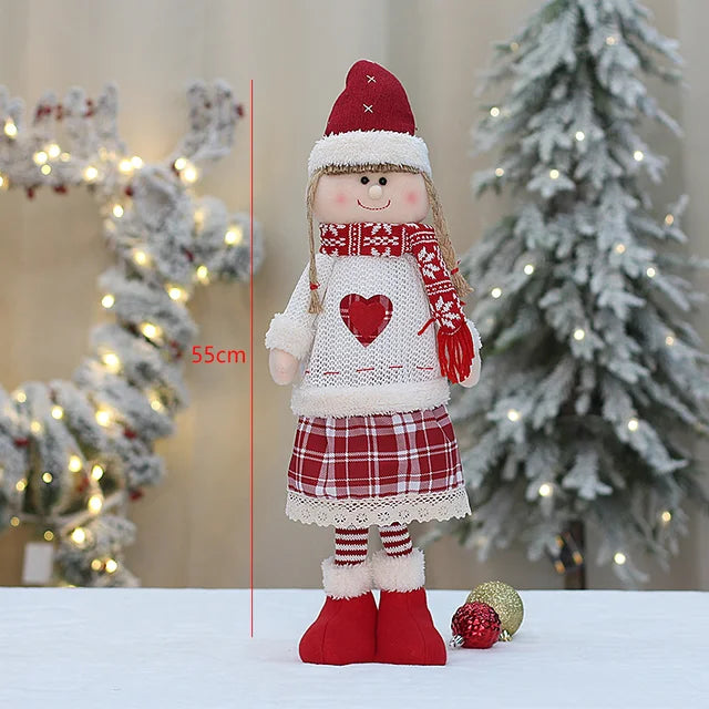 ✨ 60cm Santa Claus Plush Doll — Christmas Home Decoration & Tree Ornament