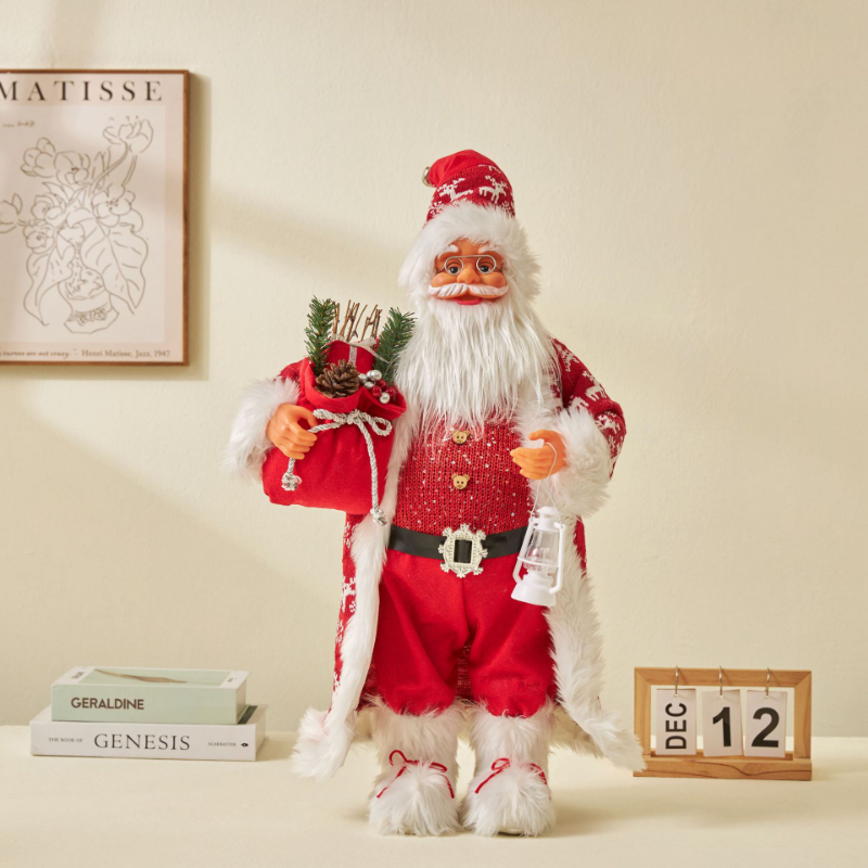 ✨ 60cm Santa Claus Plush Doll — Christmas Home Decoration & Tree Ornament