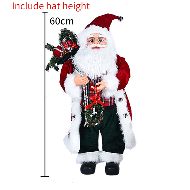 ✨ 60cm Santa Claus Plush Doll — Christmas Home Decoration & Tree Ornament