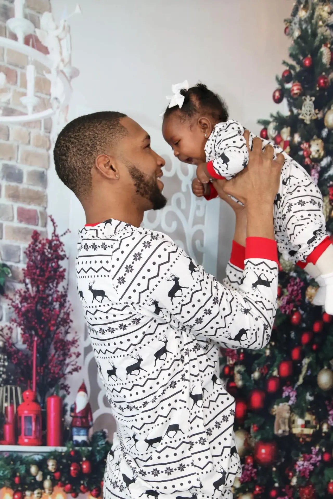 ✨ 2025 Family Matching Christmas Pajamas — Adult & Kids 2-Piece Holiday Sleepwear Set