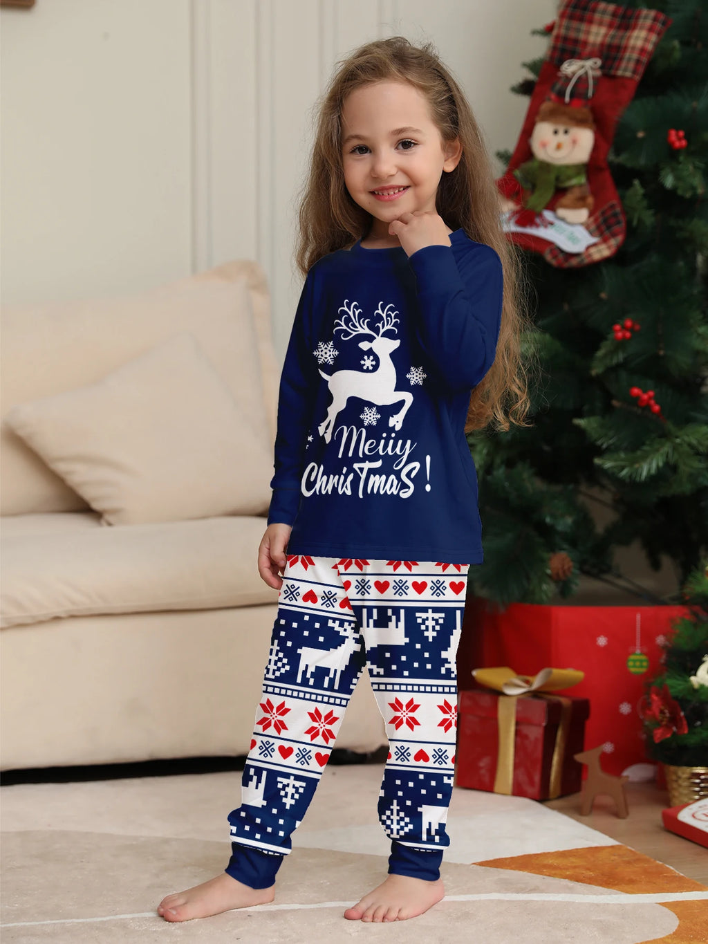 Christmas Parent - Child Pjs - Adorable Snowman, Santa & Plaid Patterns, Perfect for Family