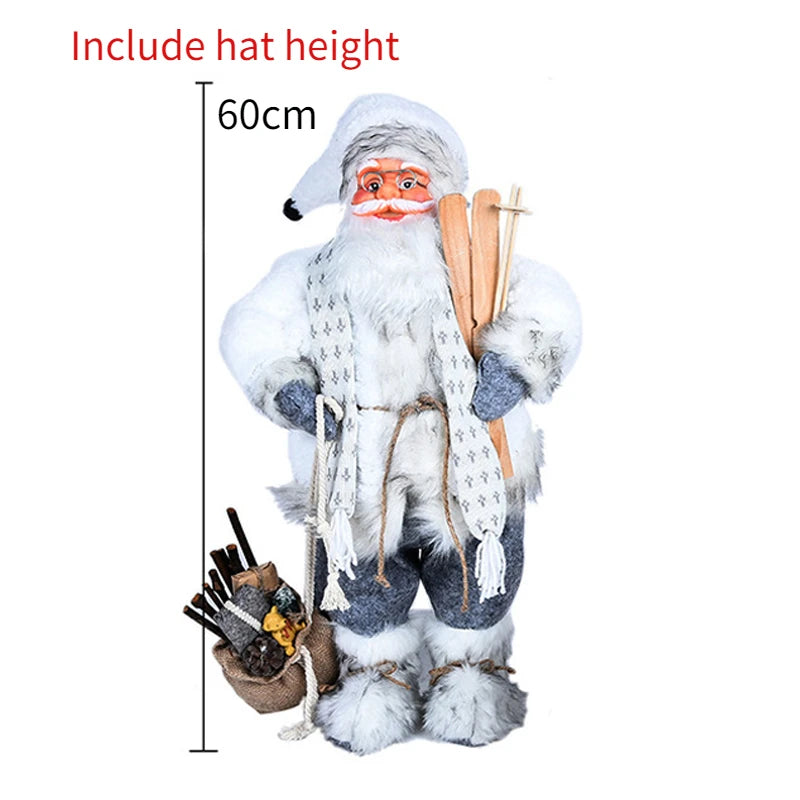 ✨ 60cm Santa Claus Plush Doll — Christmas Home Decoration & Tree Ornament