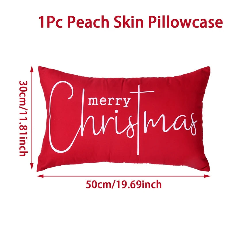 ✨ Christmas Lumbar Pillow Covers — Festive Santa & Holiday Designs for Home Décor