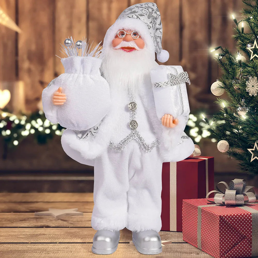 ✨ 12-Inch Standing Santa Claus Decoration — Christmas Home Ornament