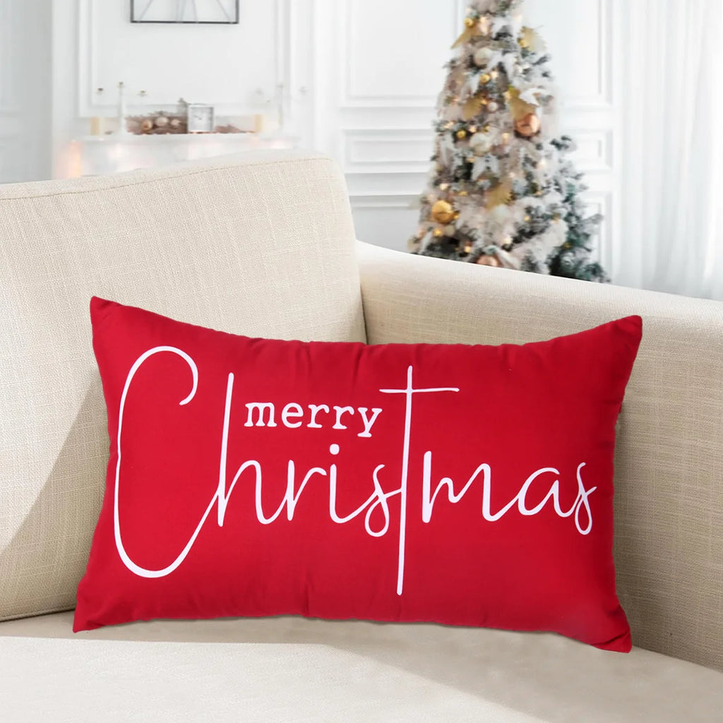 ✨ Christmas Lumbar Pillow Covers — Festive Santa & Holiday Designs for Home Décor