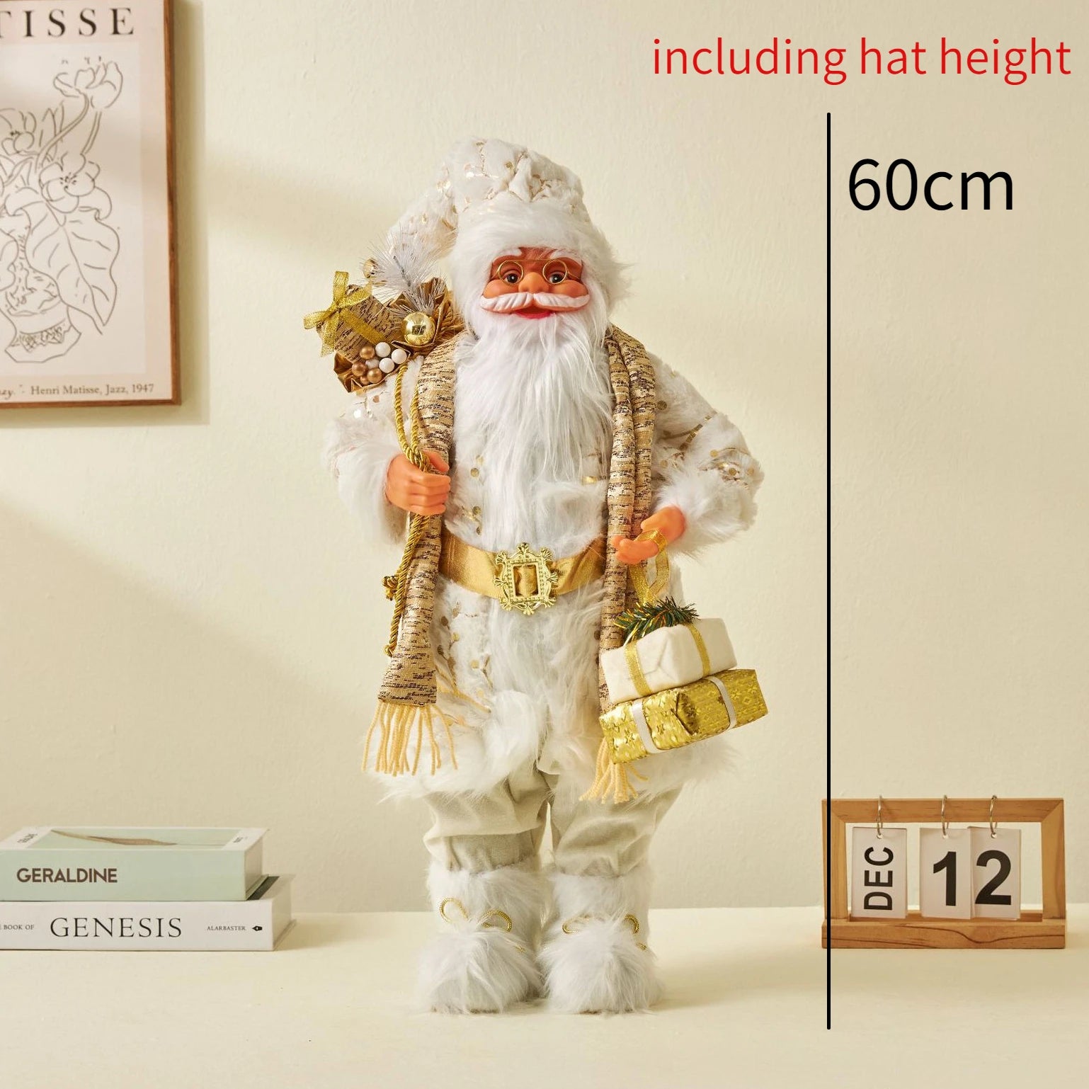 ✨ 60cm Santa Claus Plush Doll — Christmas Home Decoration & Tree Ornament