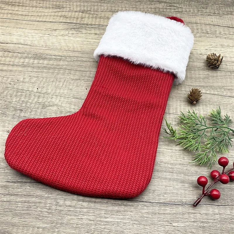 ✨ Personalized Christmas Alphabet Knitted Stockings
