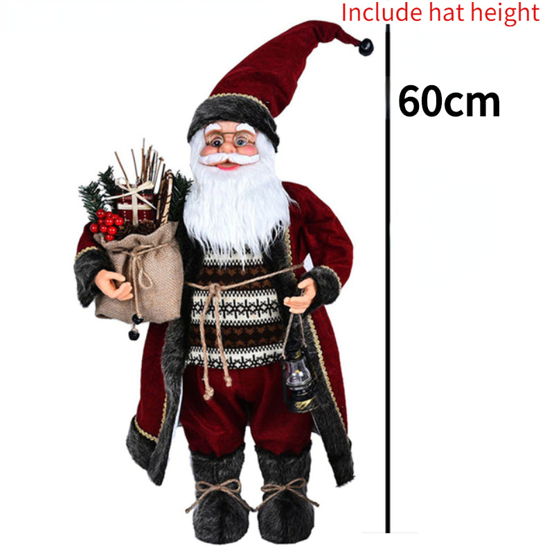 ✨ 60cm Santa Claus Plush Doll — Christmas Home Decoration & Tree Ornament