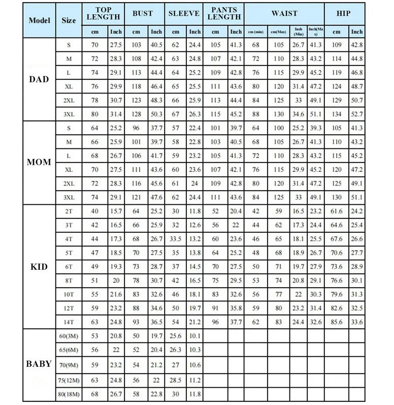 Cotton Mother Kids Family Matching Christmas Pajama Sets Letter Print Parent-child Brother Sister Look Sleepwear Couple Pyjamas