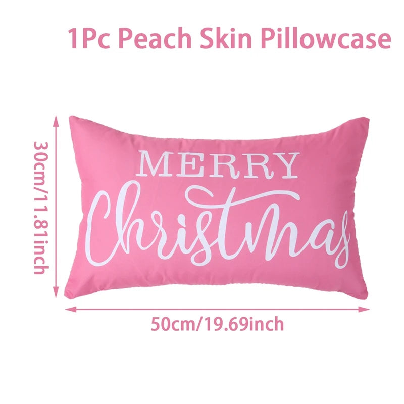 ✨ Christmas Lumbar Pillow Covers — Festive Santa & Holiday Designs for Home Décor
