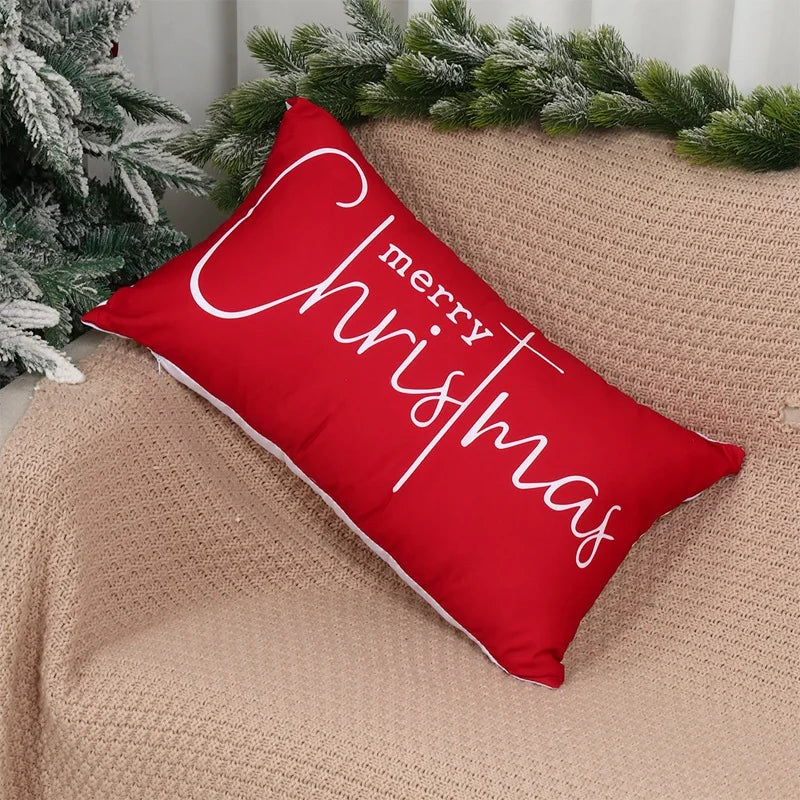 ✨ Christmas Lumbar Pillow Covers — Festive Santa & Holiday Designs for Home Décor
