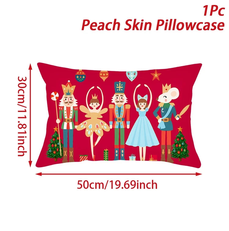 ✨ Christmas Lumbar Pillow Covers — Festive Santa & Holiday Designs for Home Décor