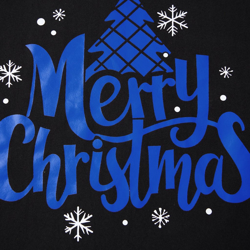 Christmas Family Matching Pajamas Father-Son Mother-Daughter Long Sleeve Star Tree Print T-shirts Plaid Pants Xmas Look Outfits