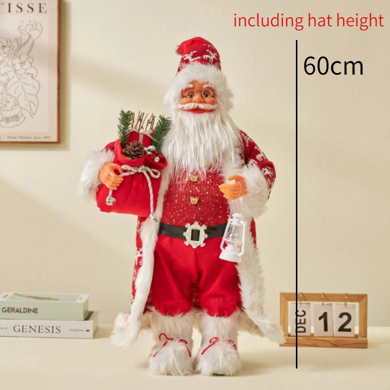 ✨ 60cm Santa Claus Plush Doll — Christmas Home Decoration & Tree Ornament