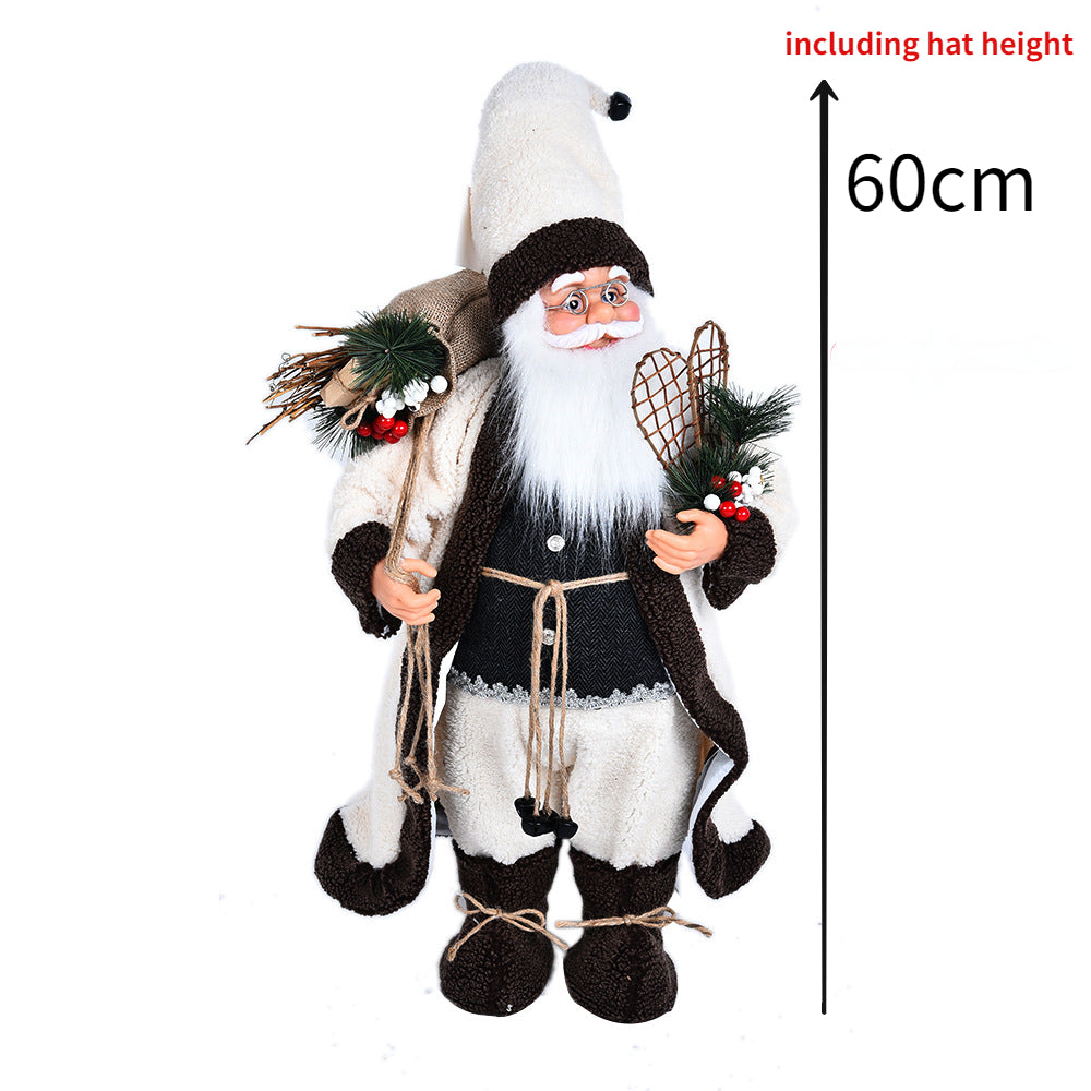 ✨ 60cm Santa Claus Plush Doll — Christmas Home Decoration & Tree Ornament