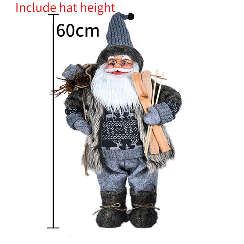 ✨ 60cm Santa Claus Plush Doll — Christmas Home Decoration & Tree Ornament