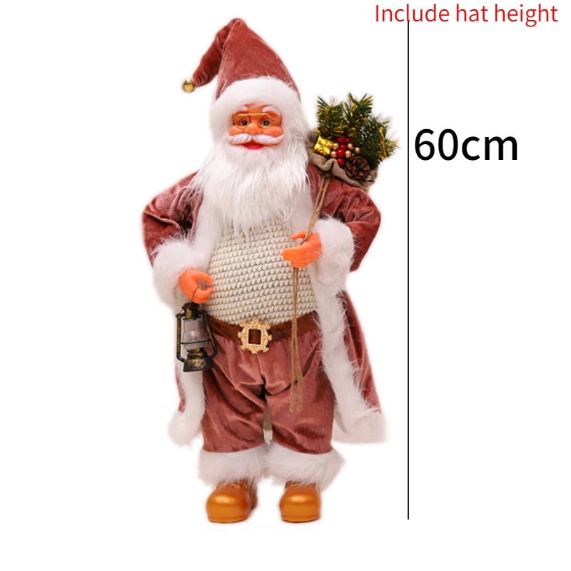 ✨ 60cm Santa Claus Plush Doll — Christmas Home Decoration & Tree Ornament