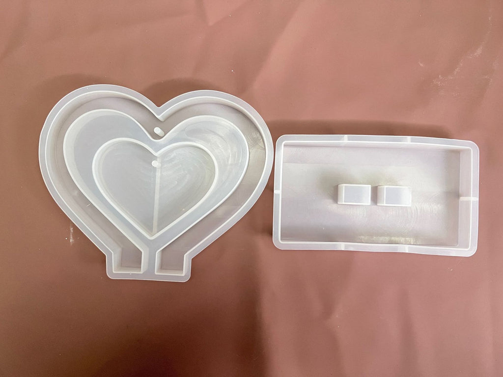 ✨ DIY Crystal Photo Frame Mold — Heart-Shaped Resin Frame for Custom Love Photos