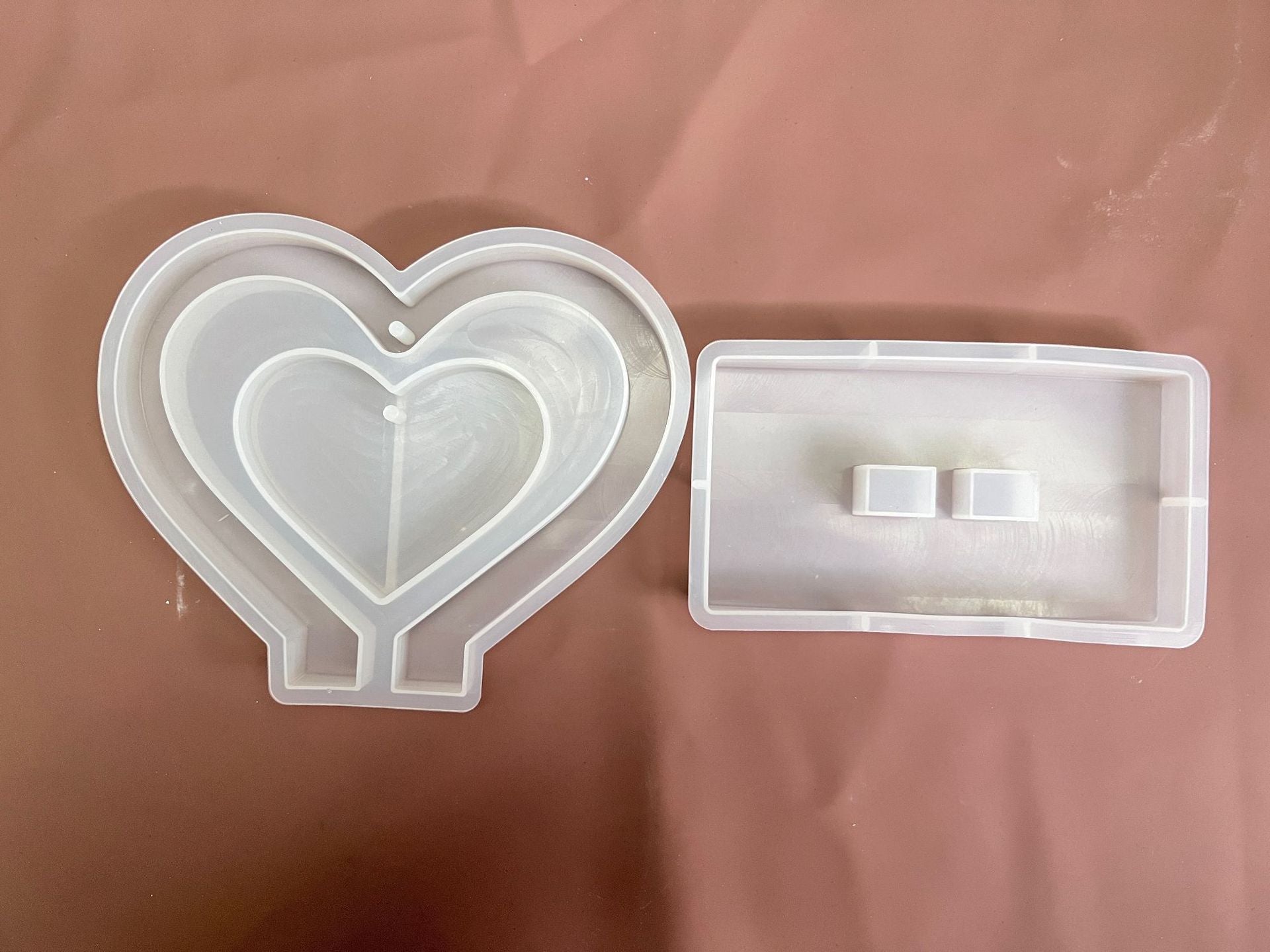 ✨ DIY Crystal Photo Frame Mold — Heart-Shaped Resin Frame for Custom Love Photos